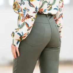 Pantalon fuselé enduit ultra stretch