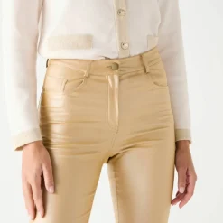 Pantalon fuselé enduit ultra stretch