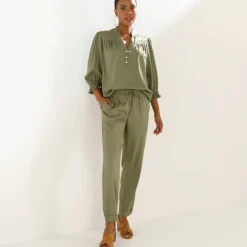 Pantalon 7/8 fuselé uni