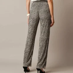 Pantalon imprimé , maille plissée