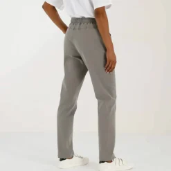 Pantalon jogpant maille effet jean, ceinture élastiquée