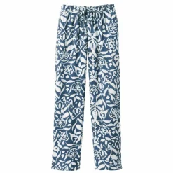 Pantalon large fluide, imprimé bicolore