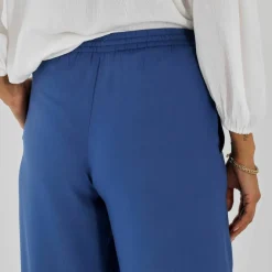Pantalon large fluide uni