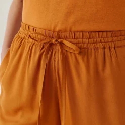 Pantalon large fluide uni