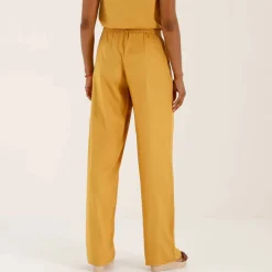 Pantalon large fluide uni