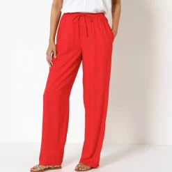 Pantalon large fluide uni
