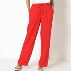 Pantalon large fluide uni