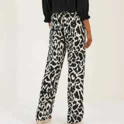 Pantalon large, imprimé