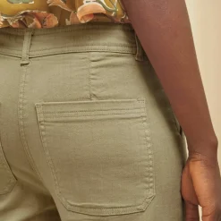 Pantalon large raccourci