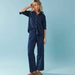 Pantalon large Spécial Petite, denim léger