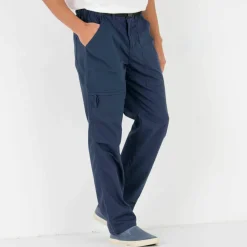Pantalon 3/4 élastiqué + ceinture assortie
