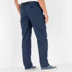 Pantalon 3/4 élastiqué + ceinture assortie