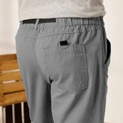 Pantalon 3/4 élastiqué + ceinture assortie