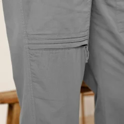 Pantalon 3/4 élastiqué + ceinture assortie