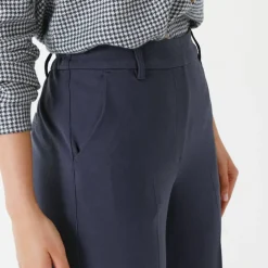 Pantalon élégant droit, uni