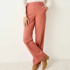 Pantalon élégant droit, uni