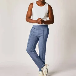 Pantalon loisirs molleton, bas droits