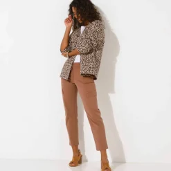 Pantalon 7/8ème cargo, twill stretch