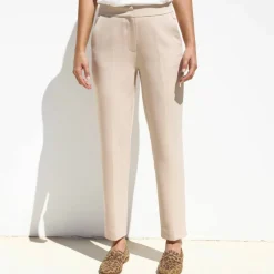 Pantalon 7/8ème coupe cigarette, uni