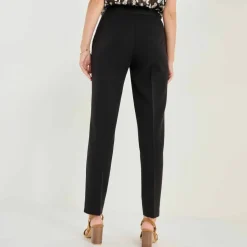 Pantalon 7/8ème coupe cigarette, uni