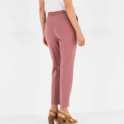 Pantalon 7/8ème coupe cigarette, uni