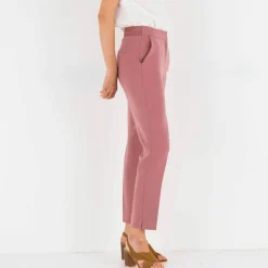 Pantalon 7/8ème coupe cigarette, uni
