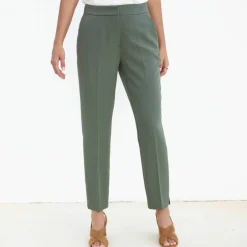 Pantalon 7/8ème coupe cigarette, uni
