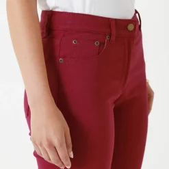 Pantalon 7/8ème fuselé stretch uni