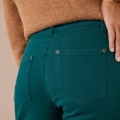 Pantalon 7/8ème fuselé stretch uni