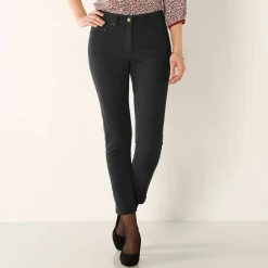 Pantalon 7/8ème fuselé stretch uni