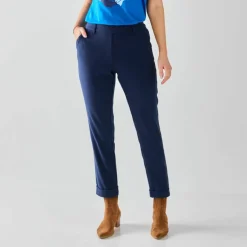 Pantalon 7/8ème fuselé uni