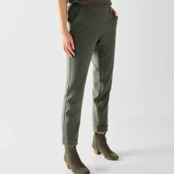 Pantalon 7/8ème fuselé uni