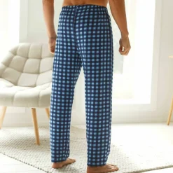 Pantalon pyjama coton carreaux