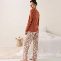 Pantalon pyjama coton imprimé 