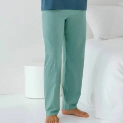 Pantalon pyjama coton uni