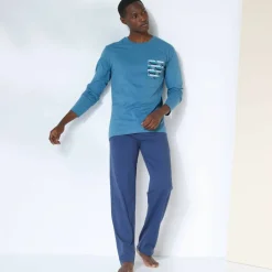 Pantalon pyjama coton uni