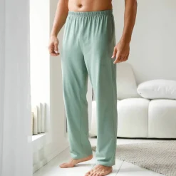 Pantalon pyjama coton uni
