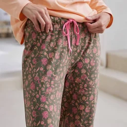Pantalon pyjama imprimé fleuri 