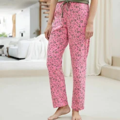 Pantalon pyjama imprimé fleuri 