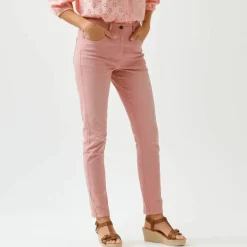 Pantalon slim, taille haute, grande stature
