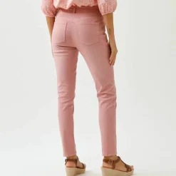 Pantalon slim, taille haute, moyenne stature