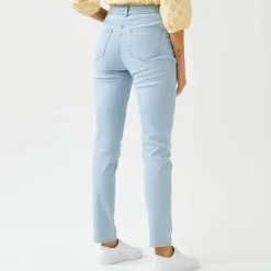 Pantalon slim, taille haute, moyenne stature