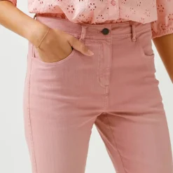 Pantalon slim, taille haute, petite stature