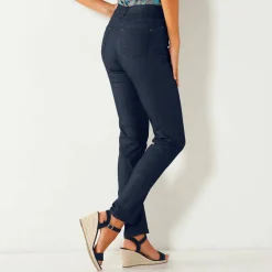 Pantalon stretch coutures affinantes