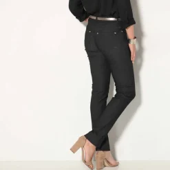 Pantalon stretch coutures affinantes