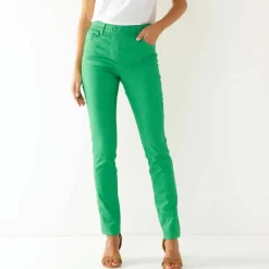 Pantalon stretch coutures affinantes