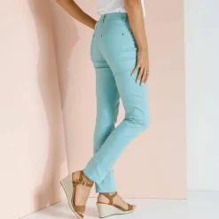 Pantalon stretch coutures affinantes