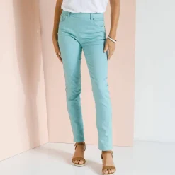 Pantalon stretch coutures affinantes
