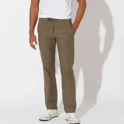 Pantalon toile ceinture élastiquée