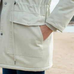 Parka déperlante à capuche, doublée polaire sherpa